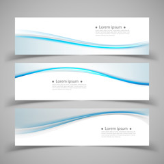 Fototapeta premium Set of banner templates. modern abstract design.