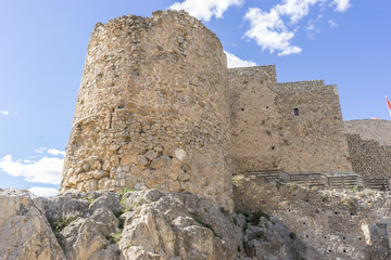 Naklejka premium medieval castle town of Consuegra in Toledo, Spain