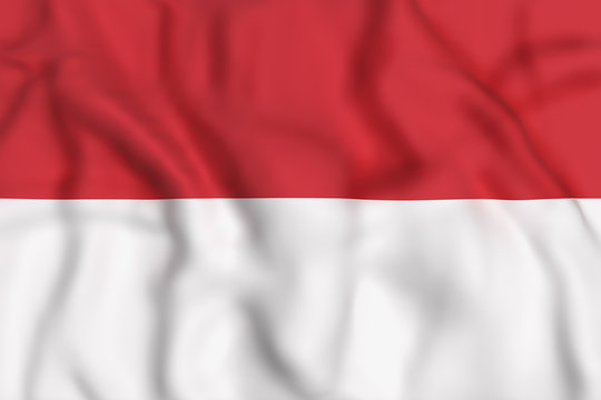 Republic Of Indonesia Flag Waving