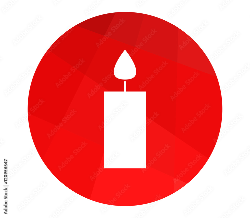 Poster icon Christmas Candle