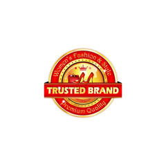 Women's Fashion and Style. Trusted Brand. Premium Quality - elegant red ribbon / stamp / button with shoes and shopping bags