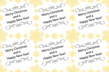 Winter Holiday pattern with snowflakes, for fabric, wrapping paper,etc. Print colors used.