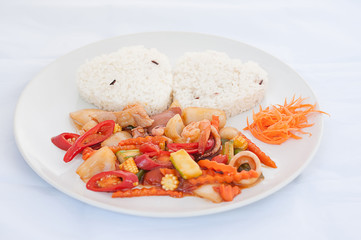 Sweet and sour seafood