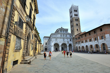 Lucca, piazza del Duomo, Toscana