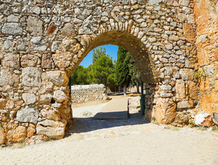 Alanya castle gate. Turkey.