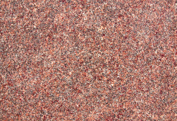 Texture of wall of polished pink granite