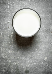 glass of milk.