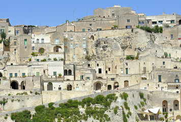 Naklejka premium Matera, Basilicata, panorama sui Sassi 