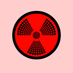 Abstract radiation sign