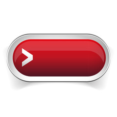 Empty red button vector