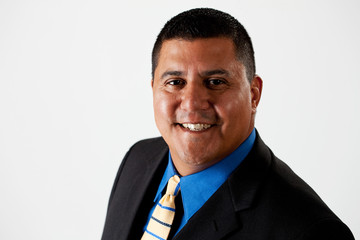 Businessman:  Cheerful Hispanic Businessman