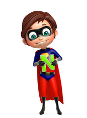 Superboy with N alphabate