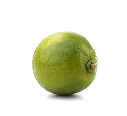Lime, isolated on white