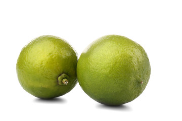 Limes, isolated on white