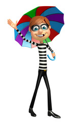 Thief with Umbrella
