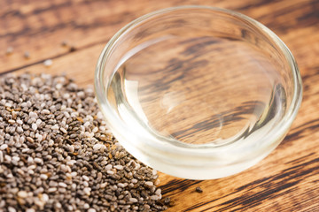 Chia oil with seed