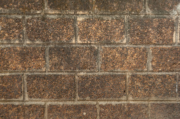 Old stone  brick wall