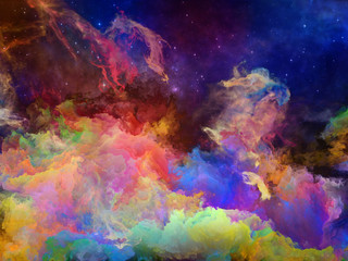 Obraz na płótnie Canvas The Darkness of Space Nebula