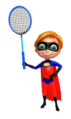Superboy with Badminton