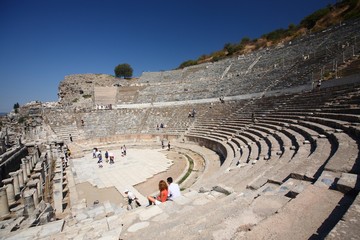 Greek Amphitheatre in Ephesus Turkey