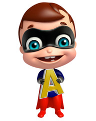 cute superbaby with A alphabate