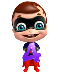 cute superbaby with 4 Digit