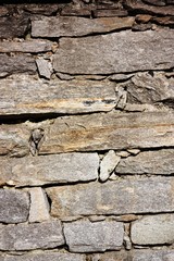 stone wall of natural stone