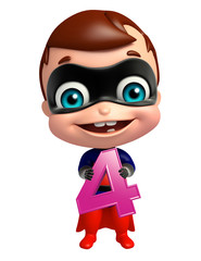 cute superbaby with 4 Digit