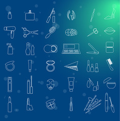 beauty icons set