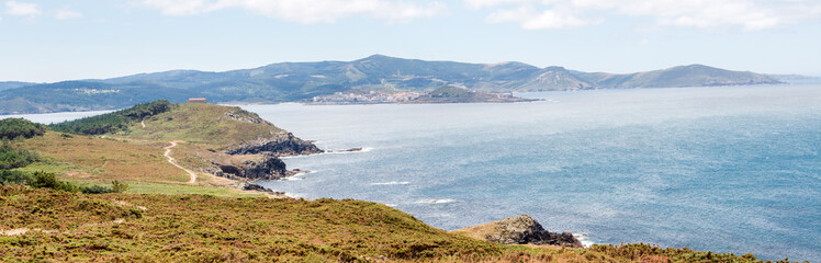 Fototapeta premium Panorama Muxía from Costa da Morte Galicien Spanien