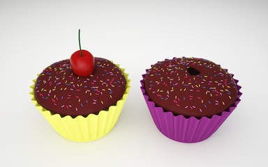 cupcake 3D studio