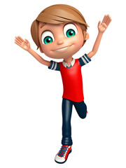 Kid boy with Funny pose