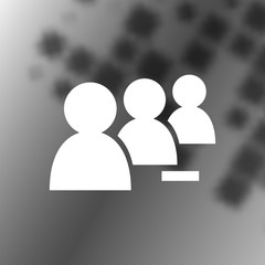 Add new user account flat icon for apps