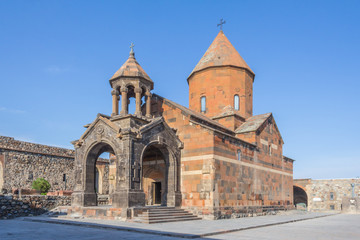 Fototapeta na wymiar Church of the Holy Mother of God (Surb Astvatzatzin), Khor Virap Monastery in Armenia