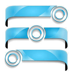 wstęga z ikoną zestaw wektor © vempireart