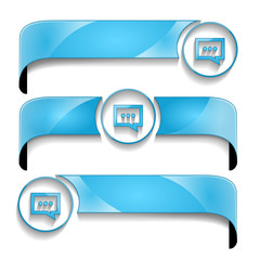 wstęga z ikoną zestaw wektor © vempireart