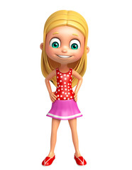 Kid girl with Funny pose