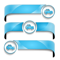 wstęga z ikoną zestaw wektor © vempireart