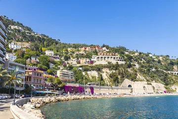 Photo sur Plexiglas Villefranche-sur-Mer, Côte d’Azur Summer coastline in Villefranche-sur-Mer, City of Nice, France