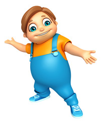 Kid boy with Funny pose