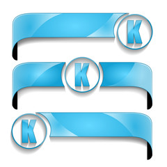 wstęga z ikoną zestaw wektor © vempireart