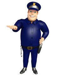 Police with Hold pose