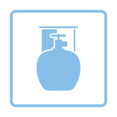 Camping gas container icon