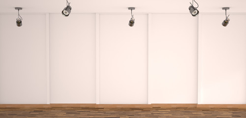 White clean blank empty gallery