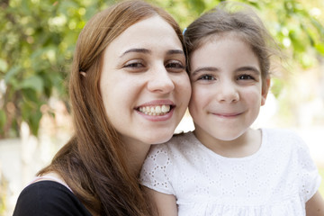 Fototapeta premium Happy Mother And Girl