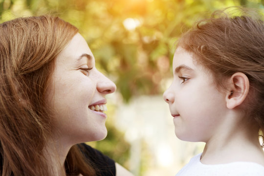 Happy Mother And Girl