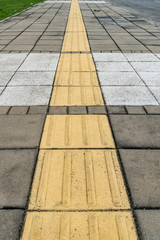 Blind tactile way