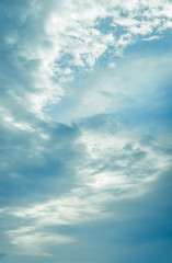 Blue sky with clouds background