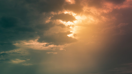 Fototapeta na wymiar Colorful cloudy sky background, twilight and cloudy sky background