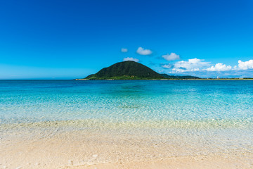 Fototapeta na wymiar Beach, Sea, landscape. Okinawa, Japan, Asia.